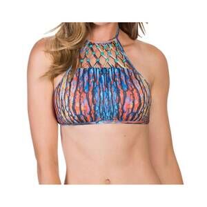 NEW ECO PEACE high neck bikini top in indio